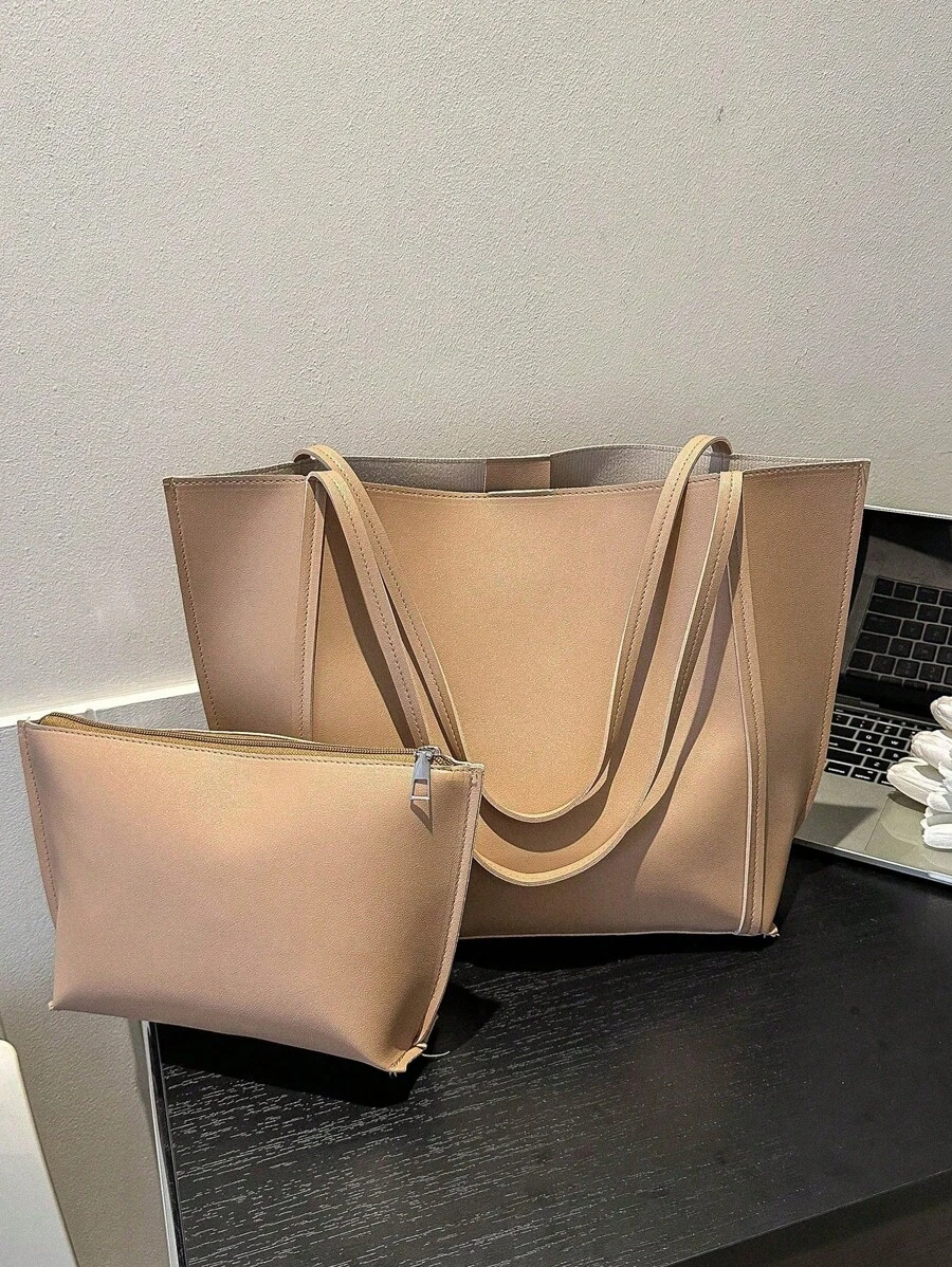 Fashionable Versatile Casual Simple Oversized Shoulder Tote Bag