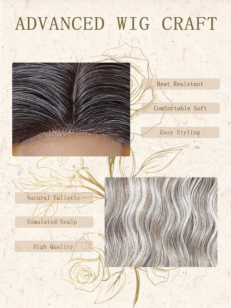 (Multi-Color) U-Part Lace Wigs 4*2 28Inch Body Wave Long Wigs Synthetic Fiber Heat-Resistant Wig Elastic Mesh Cap Suitable For All People Fully Machine Manufactured For Daily Gatherings, High-Quality Women's Natural And Beautiful Synthetic Soft Fake Fiber Hair - Multicolor - View 8