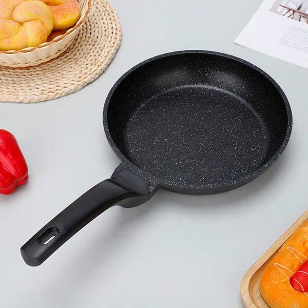Pfannen in verschiedenen Größen 20-22-26-28-30 cm, McRib Stein flacher Boden beschichtete Pfanne, Grillpfanne für Zuhause, Omelett- und Pfannkuchenpfanne, Pizzapfanne