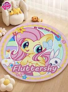 MY LITTLE PONY 1pc My Little Pony Cartoon Cute 60*60cm Fluttershy, Pinkie Pie Bedroom, Livingroom Crawling Mat, Foot Mat, Bedside Mat, Room Decorative Rug Gifts Birthday Graduation Birthday Decorations Party Decorations Bachelorette Wedding