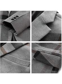 适合婚礼、商务聚会和正式场合的男士正装西装 - 灰色 - 查看 4