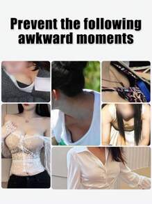 Premium Double-Layer Lace Trim Modesty Chest Covers For Women, Elegant Undershirt Chest Panel Bra Insert, Plus Size
