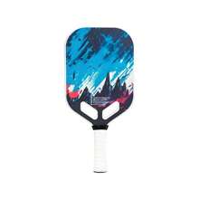 Carbon Fiber Pickleball Paddle With Aero Throat, Hot Pressed Carbon Fiber Pickleball Paddle, 16mm PP Honeycomb Core, Sandblasted Finish, Unisex-Adults, High Strength & Control For Textured Carbon Surface (Balanced Type) - 黑藍 - 查看 2