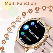 EIGIIS 1.32英寸高清显示屏女士健身智能手表 - 无线5.0，闹钟和天气预报，经期和睡眠追踪，20多种运动模式，可自定义表盘，兼容安卓系统 - 彩色 - 查看 9