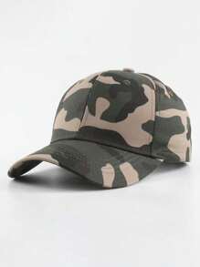 1pc Unisex Multicolor Camouflage Casual Fashion Sun Visor Cap, Suitable For Daily Outdoor/Street Wear