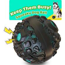 Dog Ball For Aggressive Chewers - Interactive Dog Toy Balls Fun Squeaky Sound To Keep Them Busy, For Small Medium Large Breeds, Rubber Pet Chew Toys, As Seen On TV