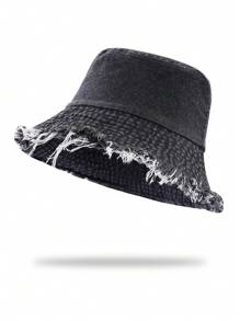 1pc Women's Solid Color Bucket Hat, Sun Shading, Face-Framing, Suitable For Outdoor, Fishing, Spring/Summer - Bucket Hat - View 13