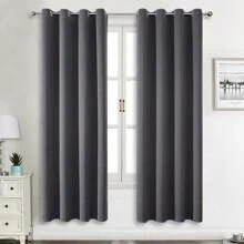 1pc/2pcs Blackout Curtains, Bedroom Darkening Curtains, Multiple Sizes Available/Premium Fabric Triple-Woven Solid Thermal Insulated Curtains/Extra Wide Curtain Panels/Top Grommet Curtain, Decorative Window Curtains/Home Curtains/For Bedroom And Living Room Darkening Curtains/Bedroom Curtains/Living Room Curtains/Dining Room Curtains/Kitchen Curtains/Cabinet Curtains,Fall Decor,Autumn Decor,Room Decor