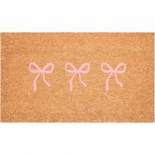 Pink Bow Trio Doormat 24" X 16" Outdoor Entrance Mat Outside Mat Home Mat