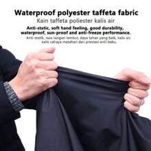 Black 190T Oxford Motorcycle Cover, Outdoor Waterproof, Sunproof, Dustproof, Snowproof, With Lock Hole, Extra Storage Bag, All-Season Use