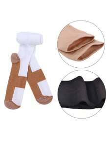 3 pares de medias de compresión para hombres, calcetines deportivos hasta la rodilla de 20-30 mmHg, medias de compresión médicas para edema y venas varicosas para mujeres