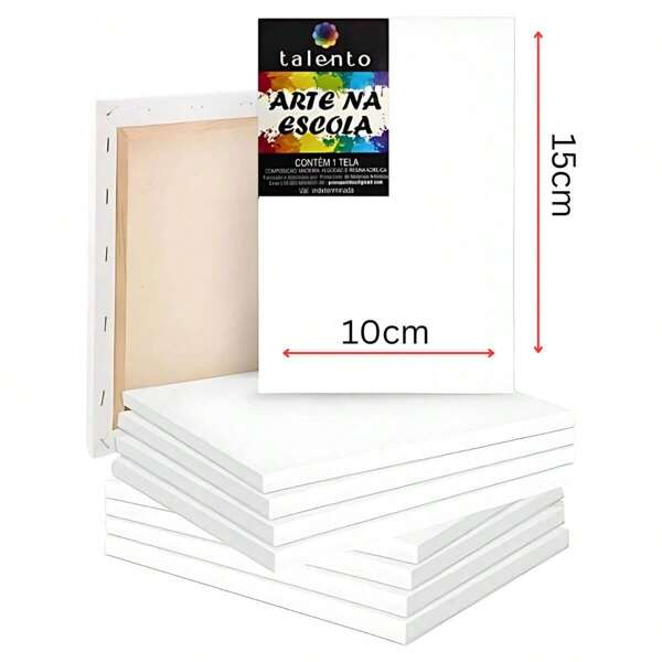 Kit 6 Telas Artística / Escolar para Pintura 10x15cm Talento