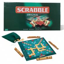 Scrabble Game,Travel Scrabble, Scrabble Board Game Uk - Fun Educational Toy For Everyone - Ideal Family Party Gift - Army Green - View 2