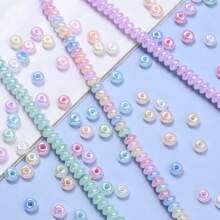 200 件/套 5 毫米冰淇淋玻璃珠光面圆形隔珠种子珠适用于制作珠宝项链手链 DIY 配件 - 飛碟型 - 查看 4