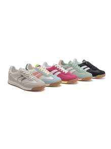 Women's Lace-Up Casual Comfortable Sneakers, Versatile For Daily Wear - Pink - View 4