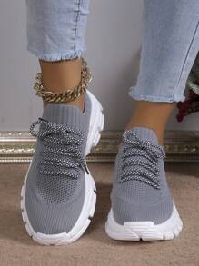 24 Stücke neue Damen-Farbblock-Laufschuhe mit Retro-Blumenmuster, leichte Straßenlaufschuhe, Sport-Sneakers, Cut Out