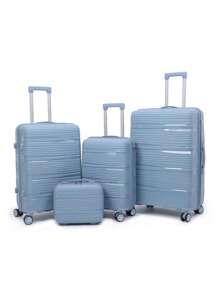 6pcs Set PP Zipper Fashion Travel Trolley Suitcase Unique Highly-Rated Luggage With Spinner Wheels + Travel Bag, Suitable For Teens, Casual Outdoor, Athletic, Vacation, Travel, Graduation Gifts, Birthday Outfit Accessories