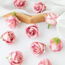 5PCS/10PCS Artificial Silk Rose Head, Rosebud Rose Flowers Bouquets Room Decor Fall Decor Bouquets Fake Plants For Centerpieces For Spring Autumn Decorations Wedding Vase For Home Dining Room Bedroom Decorations, Festival Birthday Party Accessories, Outdoor Garden Decorations Gifts Graduation