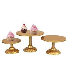 1 Stück Goldener Eisenkuchenständer, geeignet für Dekoration der Dessert-Tischplatten bei Hochzeiten, Nachmittagstee, Geburtstagsfeiern und Familienfesten - Verschiedenfarbig - Übersicht 8