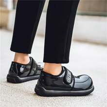 Popular Affordable Men's Wide Width Leather Shoes, Waterproof, Suitable For Weddings, Derby Shoes, Elegant Casual Loafers, Anti-Slip Rubber Monk Shoes