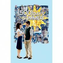 1 幅浪漫电影《和莎莫的 500 天》（2009）电影艺术海报帆布画墙面印刷画客厅家居装饰无画框