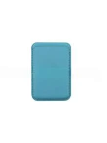 1 pieza Soporte de tarjetas magnético de piel sintética, estuche compacto y práctico para tarjetas, compatible con 12/13/14/15/16 con pegatina trasera para almacenar tarjetas bancarias/de identificación/de acceso y monedas