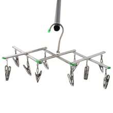 Telescopic Clothes Drying Racks - 10 Clips - View 2