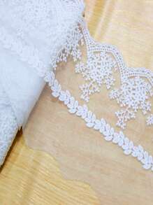 1yard Embroidery Lace Lace Flower Leaf Mesh Clothing Lace Accessories Mesh 13.5cm Fabric