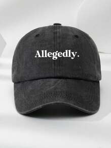 1 pieza Gorra de béisbol ajustable con estampado de letra personalizada, estilo vintage y lavada, unisex, adecuada para uso diario, útiles escolares, vuelta al cole, regalos escolares, para la oficina, la escuela, el aula, colegas, dormitorios, estudiantes de secundaria y preparatoria, personalizada, única, personalizada, regalo ideal para él, ella, novio, novia, familia, amigos, romance delicado, gracia invernal