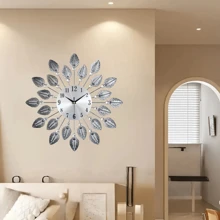 1 件现代静音金属挂钟 - 电池供电装饰钟，时尚设计，易于阅读的表盘，适合客厅卧室挂钟，完美的家居装饰 - 多色 - 查看 13