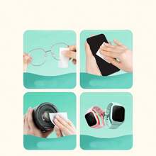 50/100pcs Anti-Fog Lens And Cleaning Wipes Cartoon Pattern Paackage Desgin For Metal Jewelry Wipes Mobile Screen And Glasses Cloth Wipes