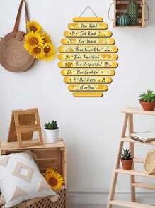 1 Peça Decoração de Parede de Arte em Madeira Inspirada em Favo de Mel com Motivos de Abelhas e Frases Inspiradoras, Presentes de Aniversário, Lembrancinhas de Festa, Estampa Animal Moderna, Montagem na Parede, Tema Inspirador, Para Decoração Doméstica, Sala de Estar, Uso Interno, Conjunto de Placas "Seja Gentil Como Abelha", "Seja Honesto Como Abelha", "Seja Feliz Como Abelha", "Seja Positivo Como Abelha"