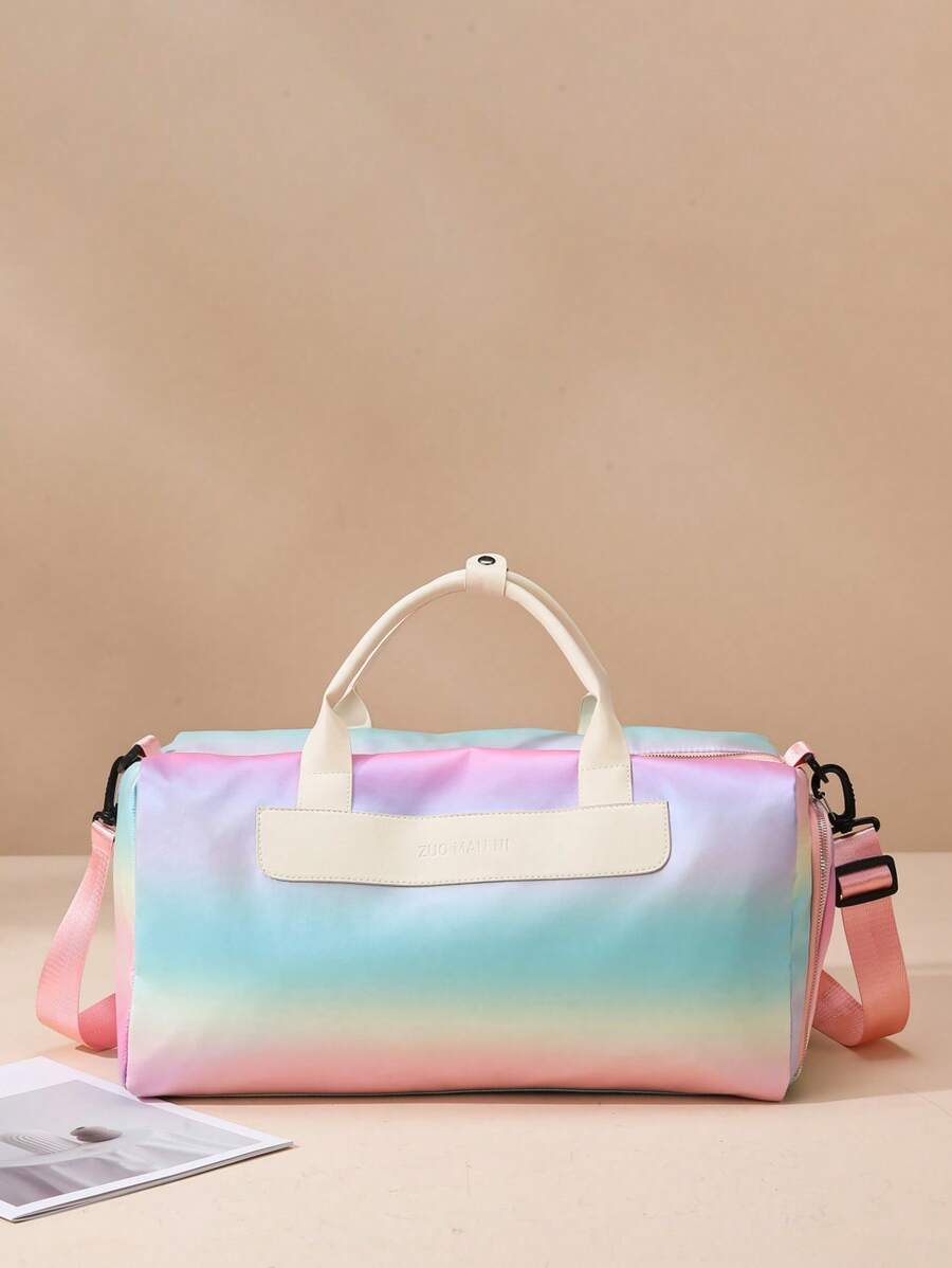 休闲大容量渐变防水运动健身行李包男女便携干湿分离适合健身瑜伽旅行带独立鞋隔层