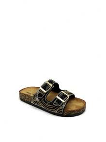 REVREAL 缀饰扣凉鞋 时尚凉鞋 夏季女士凉鞋 - 黑色 - 查看 5