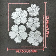 [Spring/Summer] Flowers Frame Metal Die Cuts, Flower Leaves Wedding Cutting Dies Cut Stencils For DIY Scrapbooking Photo Decorative Embossing Paper Dies For Scrapbooking Card Making
