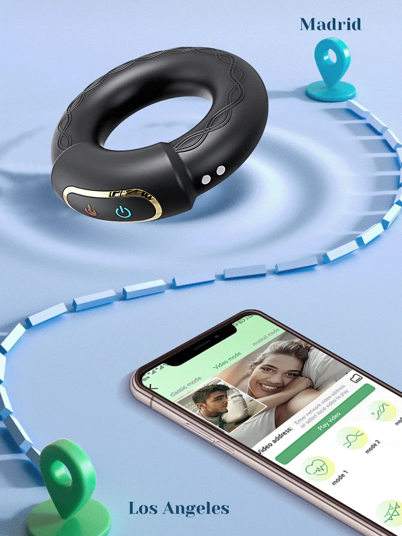 Vibrating Cock Ring, 9 Vibrations With Heating Penis Ring Vibrator Sex Toys For Men, Adult Toys Vibrating Penis Ring Male Sex Toys, Cock Ring Vibrator Couples Sex Toys, Adult Sex Toys & Games