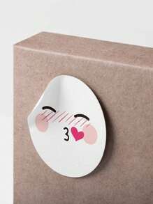 500 Pcs/Roll Cartoon Cute Expression Stickers, Multi-Expression Creative Diary/Planner Decorative Material, Waterproof Sticker For Students Reward & Encouragement