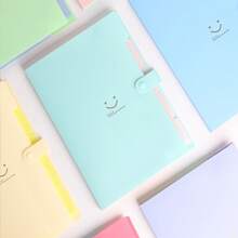 Cute Candy 5 Pocket Folder With 8-16Labels, Letter Size Expanding Organizer, Portable Accordion File,Aesthetic Paper Folder For School Office,Folders For Documents - 10 Colors Optional,Back To School,School Supplies