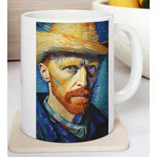 Vincent Van Gogh Mug, Coffee Mug, Tea Cup, Van Gogh Gift, Art Mug, Art Gift, 11oz Mug11oz Ceramic Coffee Mug - Valentine's Day, Birthday,Woman's Day Gift, Easter Day Gift Idea For Dad Mom Friends Girlfriend Boyfriend - 預設 - 查看 1