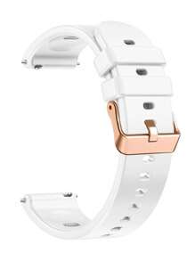 18mm Silicone Strap With Rose Gold Clasp, Suitable For Garmin Vivoactive 3S 4S/Vivomove 3S Active S/Rey/Move 3S Forerunner 255S 265S Venu 3S 2S,And For Watch GT 4/5 41mm GT 5 Pro 42mm -Watchband For Women And Girls Smart Watch Accessories. - 18mm - View 15