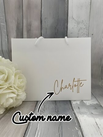 1 stuk gepersonaliseerde naam cadeauzak, gepersonaliseerde bruidsmeisjes cadeauzak, gepersonaliseerde naam bruiloft cadeaudoos, vrijgezellenfeest tas, welkomstcadeauzak, grote capaciteit bruiloft feest cadeauzak, verlovingscadeauzak, elegante cadeauzak, afstudeercadeauzak, werknemerscadeauzak, Valentijnsdag, verjaardagscadeauzak, ideaal cadeau voor bruidsmeisjes, unieke, gepersonaliseerde cadeaus, ideale cadeaus voor hem, woonkamer, huis, theesalon, voor jubilea, voor afstuderen, voor bruiloften