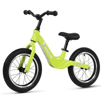 14" Kids Balance Bike For 3,4,5,6 Year Old Boys And Girls, Air Tires With Magnesium Alloy Frame, Lightweight No Pedal Toddler Training Bicycle