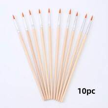 100pcs/50pcs/30pcs/10pcs Wooden Handle Drawing Pen, Art Supplies Suitable For Fine Art Painting And Outline Sketching,Back To School,School Supplies