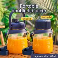 Vaso exprimidor portátil de 10 hojas con gran capacidad, exprimidor eléctrico multifunción para frutas y verduras