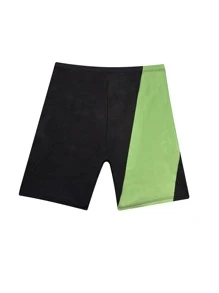 Knee Length Men's Quick Dry Swim Shorts High Quality Elastic Waist Casual Beach Pants, Outdoor Sports,Hawaiian - Black - View 6