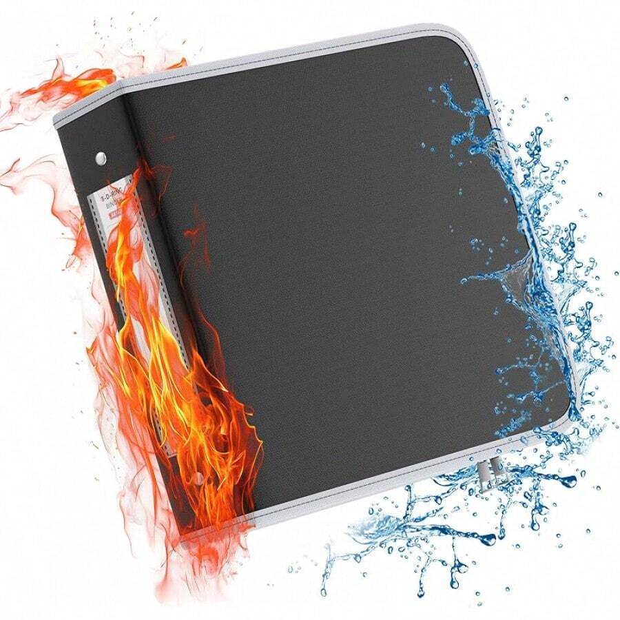 3 Ring Binder 3 Inch,Fireproof Round Ring Binder With Zipper,Holds 675 Sheets For 8.5"X11",Non-Stick,PVC-Free,Pen Holder, For Home School Office (Black, 1 Pack)