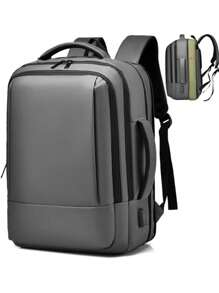 Sac à dos pour ordinateur portable professionnel de 15,6 pouces, sac à dos pour ordinateur portable en PU, sac à dos pour ordinateur portable de voyage, sac à dos de cabine, sac à dos pour ordinateur portable extensible pour hommes, sac à dos pour le collège