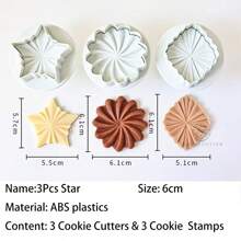 Nordic Style Lemon Flower Jam Cookie Cutter Mold Crisp Geometric Waffle Biscuit Stamp Embossers Homemade Sandwich Cookie Pastry Dessert Baking Decoration Tools - Army Green - View 18