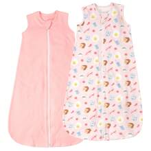 2 Pack Baby Sleep Bag 0.5 TOG, Summer Baby Sleeping Bag 1-18 Months, 2 Pack Baby Wearable Blanket, Pink - Pink - View 1