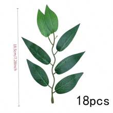 18/36 piezas de ramas artificiales de hojas de sauce, plantas verdes falsas de plástico para decoración del hogar, manualidades DIY, decoración de bodas y fiestas, decoración de mesa, festividades estacionales como Pascua, Día de la Madre, vuelta al colegio, decoración multiusos para todo tipo de habitaciones